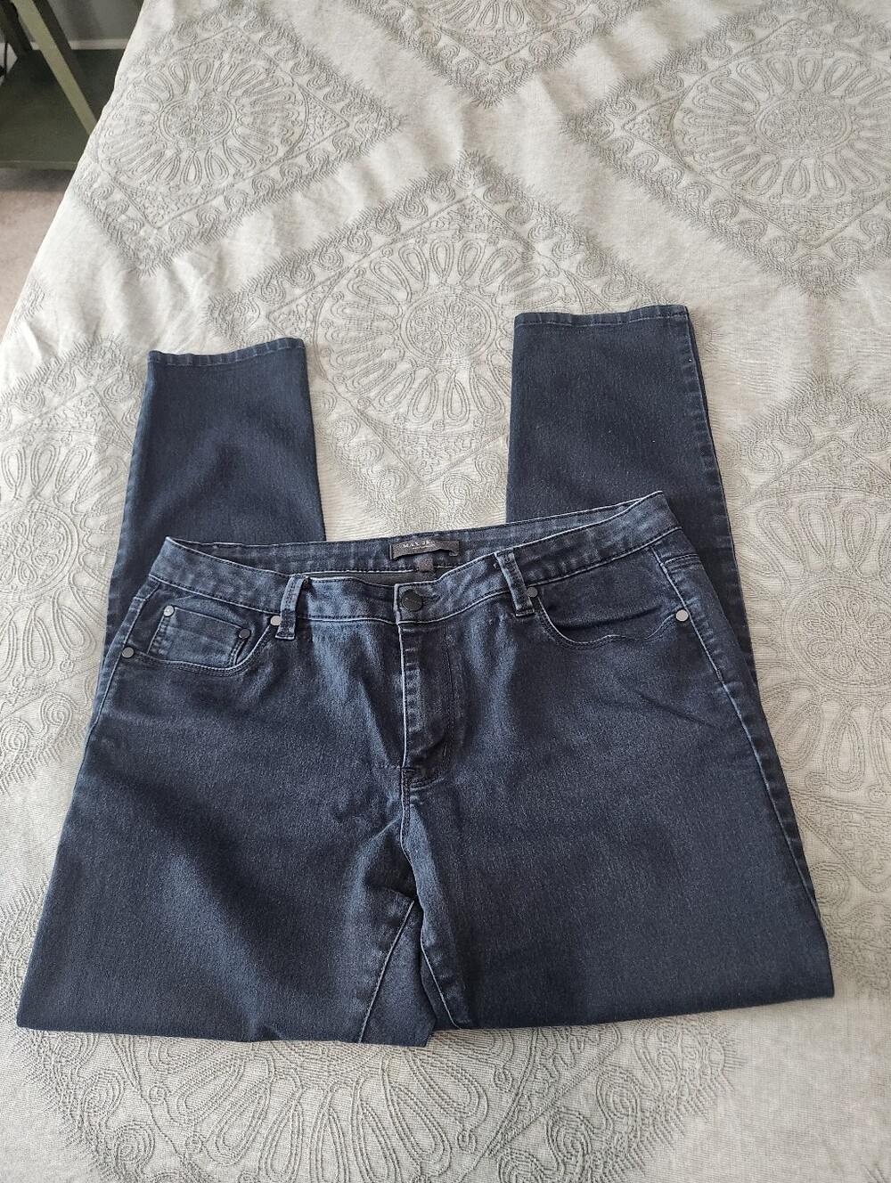 Max Jeans Womens Skinny Black 14
